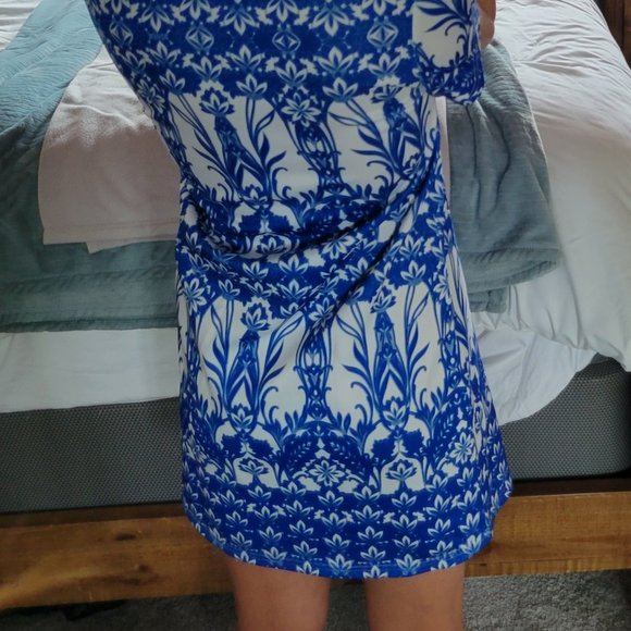 SHEIN , blue white mosaic - Picture 3 of 5